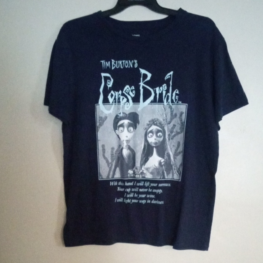Tim Burton's Corpse Bride Black and White Novelty XXL T-shirt
